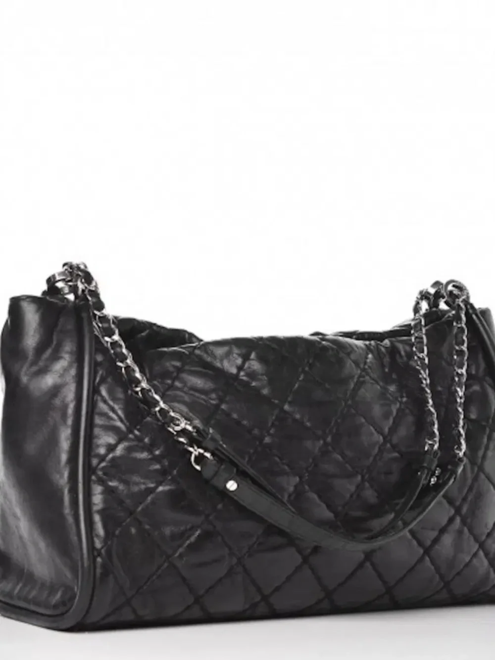 CHANEL - Iridescent Calfskin Quilted Relax CC Shoulder Bag